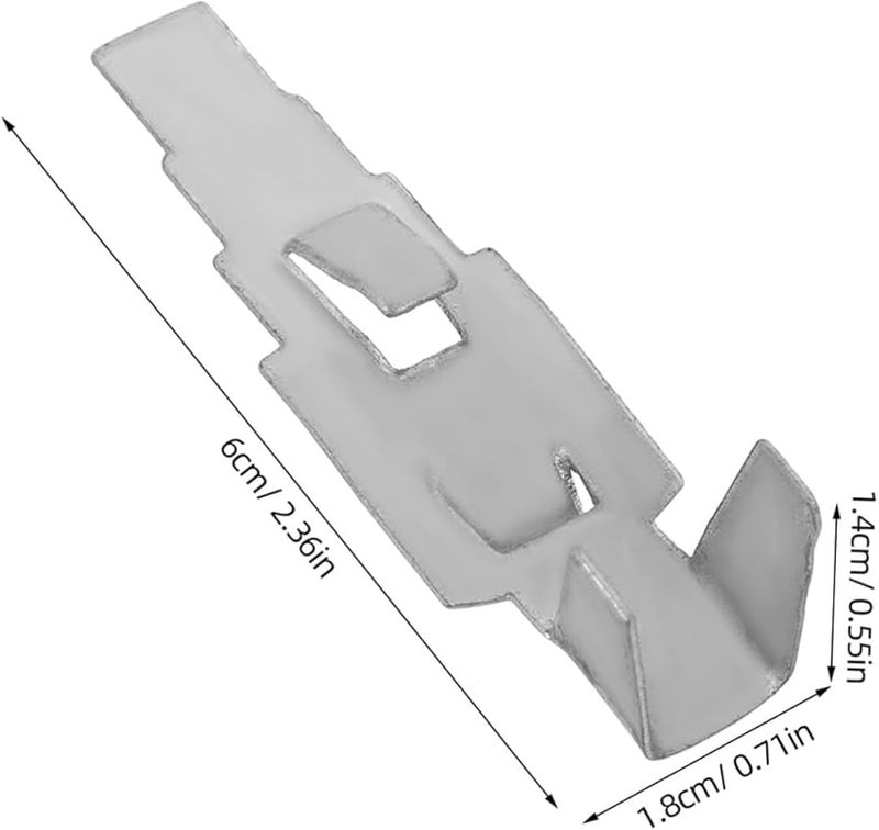 10Pcs Black Iron Shelf Clips Heavy Duty Bracket Support For Bookcase Cabinet - Image 2